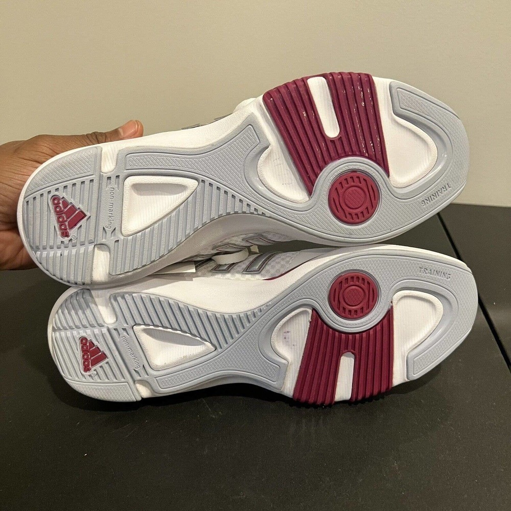 NWT Adidas Core 50 Womens Training Sneakers White Purple Size 8 Lace Up - Picture 4 of 7